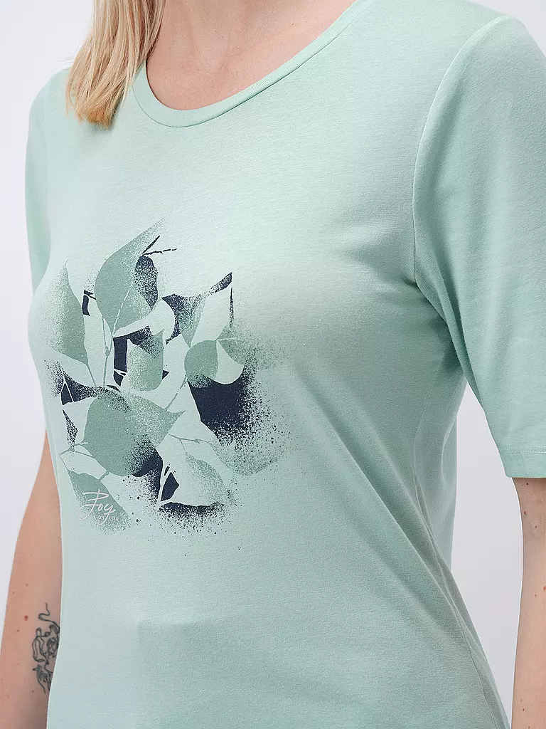 JOY SPORTSWEAR | Damen T-Shirt Melanie Flower Print | Menthe