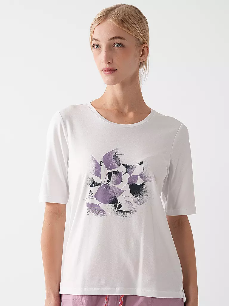 JOY SPORTSWEAR | T-shirt pour femmes Melanie à imprimé floral | Blanc