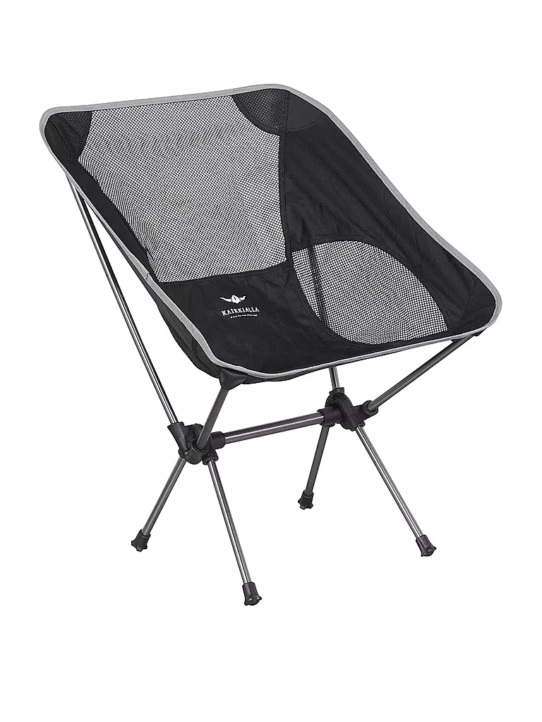 KAIKKIALLA | Chaise de camping pliante petite | Noir