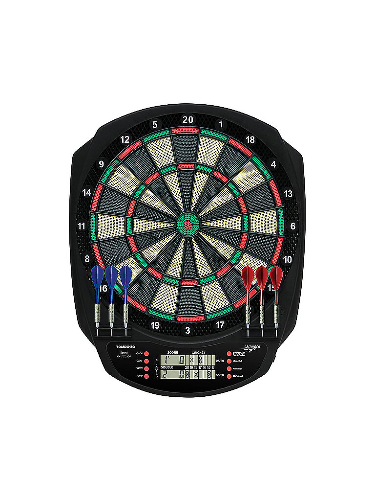 KARELLA  Carromco Jeu de fl&eacute;chettes &eacute;lectronique Toledo-301 noir