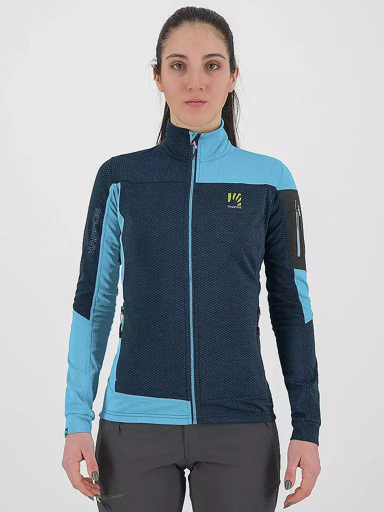 KARPOS | Damen Fleecejacke Cherz | Bleu foncé