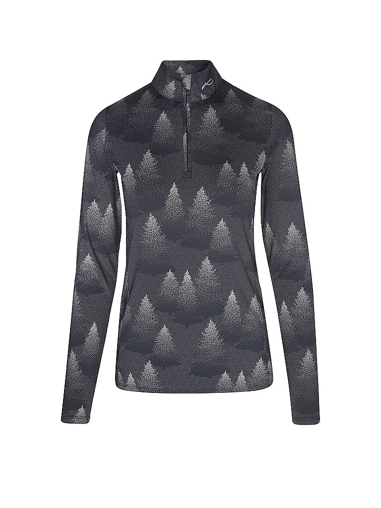 Sous-pull zippé Motion Print noir 36