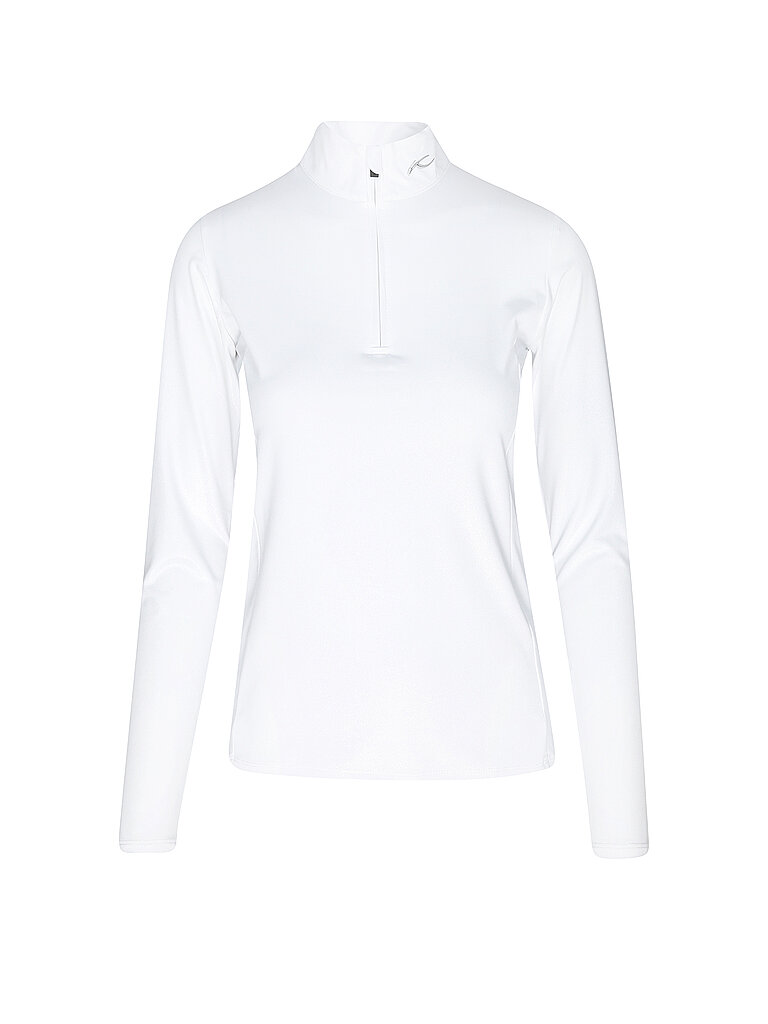 Sous-pull zippé à imprimé Motion blanc 38