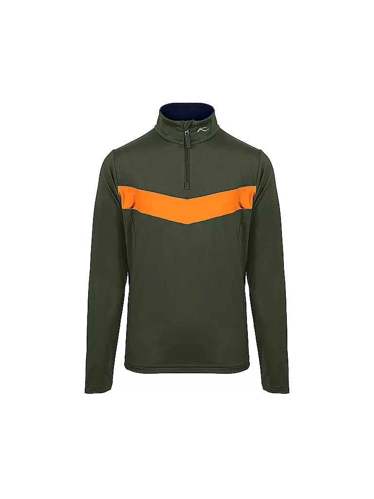 KJUS | Jungen Unterzieh Zipshirt Gian | Olive
