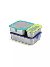 KLEAN KANTEEN | Boîte à lunch en acier inoxydable, ensemble de 3 | Multicolore