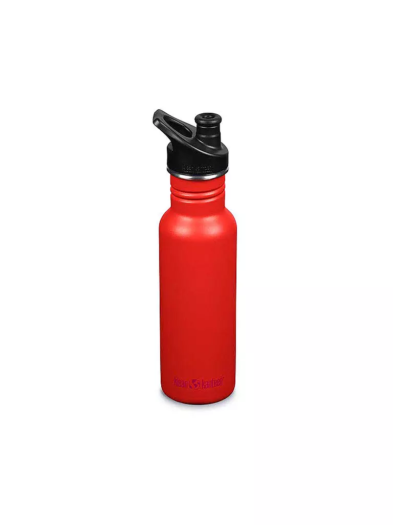 KLEAN KANTEEN | Bouteille d'eau en acier inoxydable Classic 532ml Sport Cap Tiger Lily | Rouge