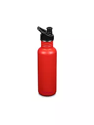 KLEAN KANTEEN | Gourde en acier inoxydable Classic 800ml Sport Cap Sea Spray | Rouge
