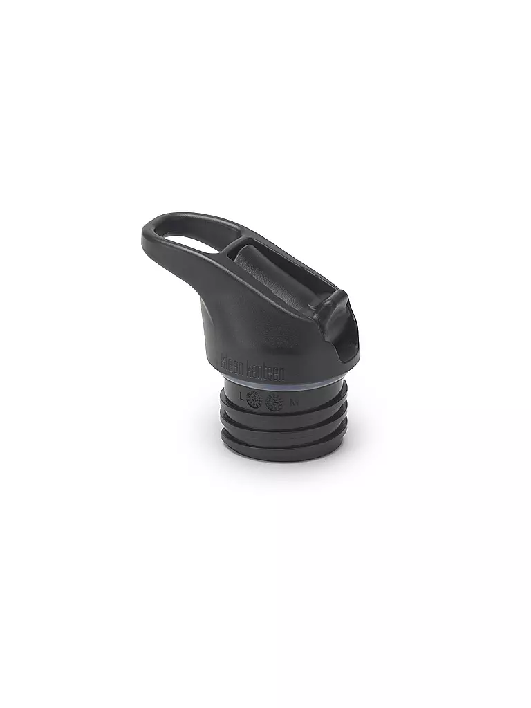 KLEAN KANTEEN | Flip Sport Cap pour Classic, Kid & Reflect avec paille télescopique | Noir