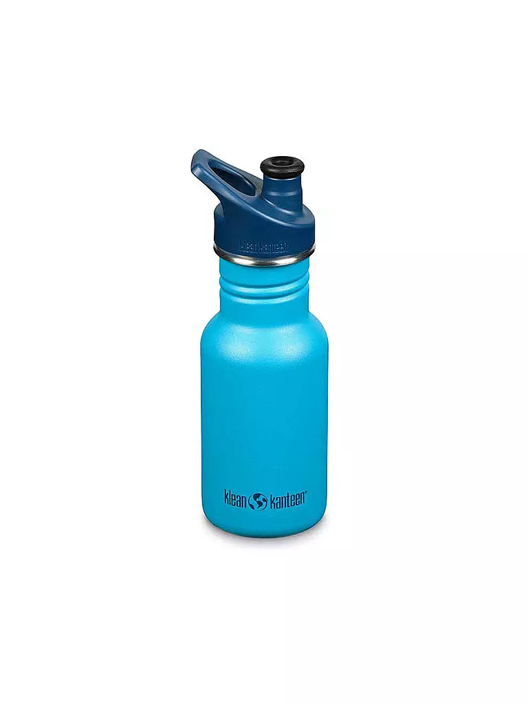 KLEAN KANTEEN | Gourde enfant Classic à paroi simple 12 oz (355 ml) avec bouchon sport | Bleu
