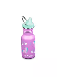 KLEAN KANTEEN | Kinder Trinkflasche Classic einwandig 12 oz (355 ml) mit Sippy Cap | Lilas