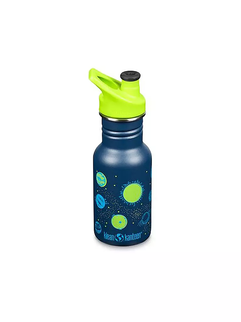 KLEAN KANTEEN | Gourde pour enfants Classic à paroi simple 12 oz (355 ml) avec bouchon sport | Bleu