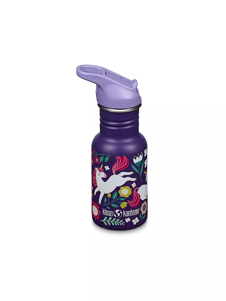 KLEAN KANTEEN | Gourde pour enfants Flip Seal Sport Cap Wistraw 355ml | Lilas