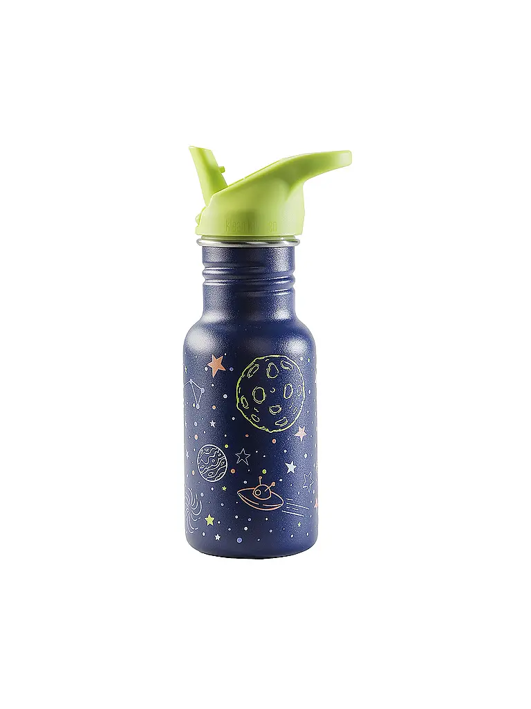 KLEAN KANTEEN | Gourde pour enfants Flip Seal Sport Cap Wistraw 355ml | Bleu foncé