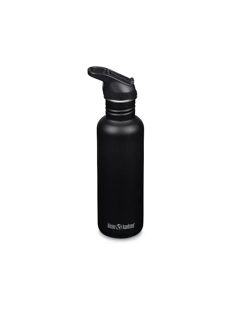 KLEAN KANTEEN | Trinkflasche Classic Flip Seal Sport Cap Wistraw 532ml | Noir