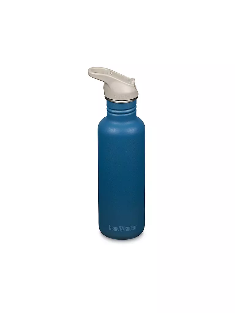 KLEAN KANTEEN | Trinkflasche Classic Flip Seal Sport Cap Wistraw 532ml | Bleu