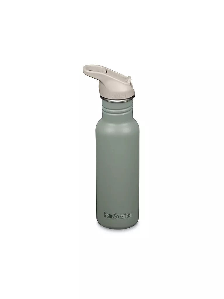 KLEAN KANTEEN | Trinkflasche Classic Flip Seal Sport Cap Wistraw 532ml | Olive
