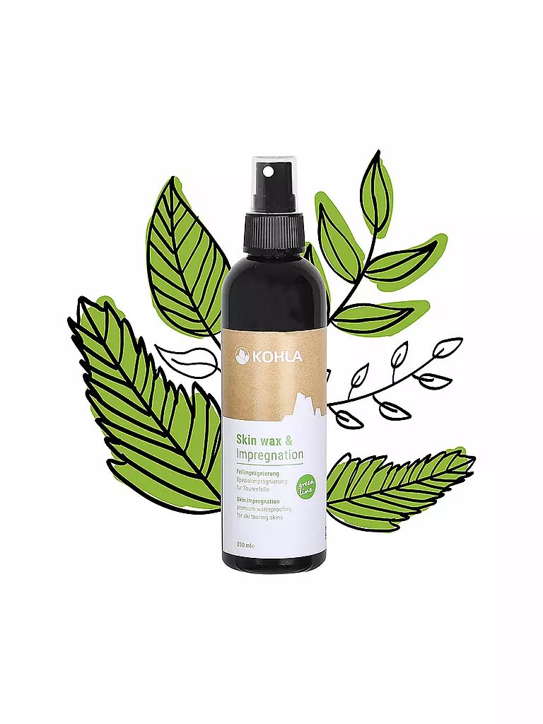 KOHLA | Green Line Spray d'imprégnation pour peaux 200 ml | Noir