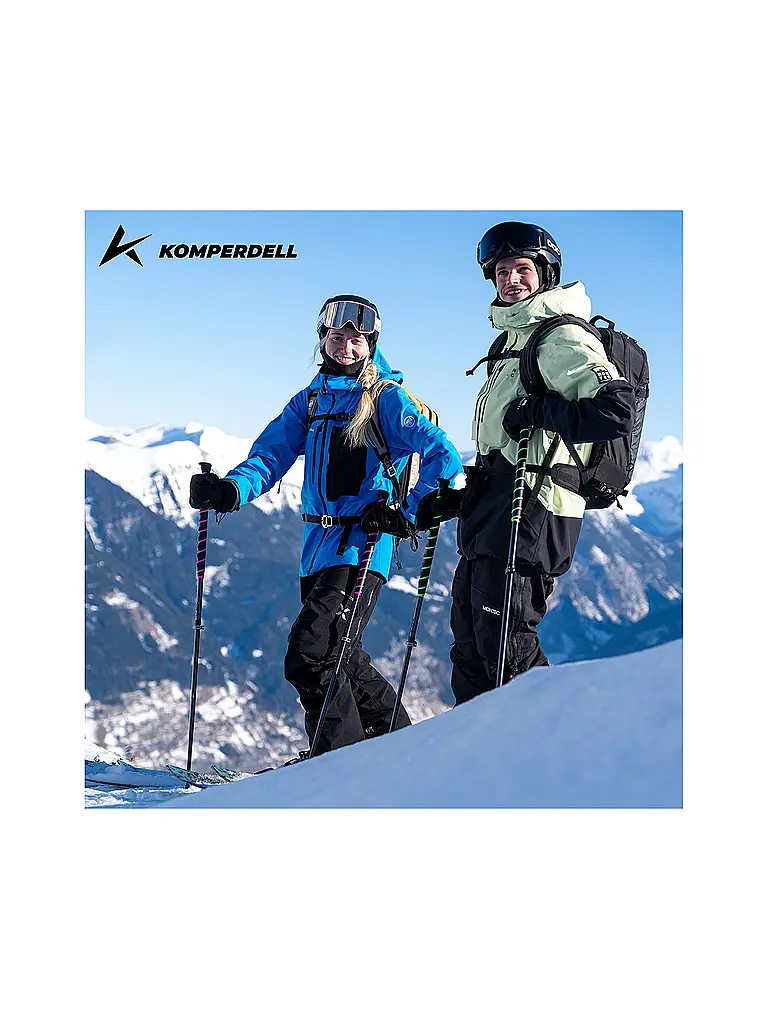 KOMPERDELL | Bâtons de randonnée Big Art Titanal Vario | Noir