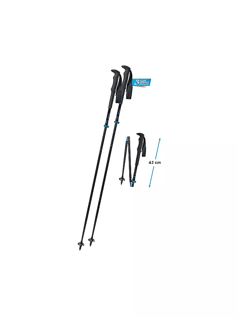 KOMPERDELL | Bâtons de trekking Carbon FXP ApproachCompact | Noir