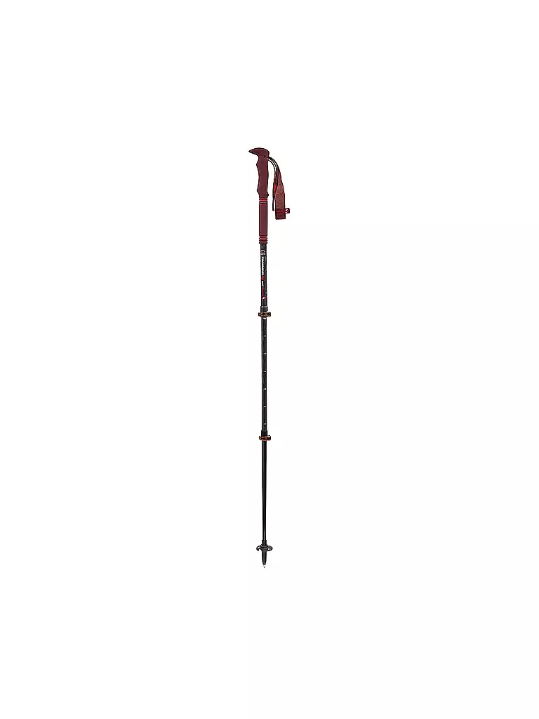 KOMPERDELL | Bâtons de trekking Carbon Pro Zero Compact | Rouge foncé