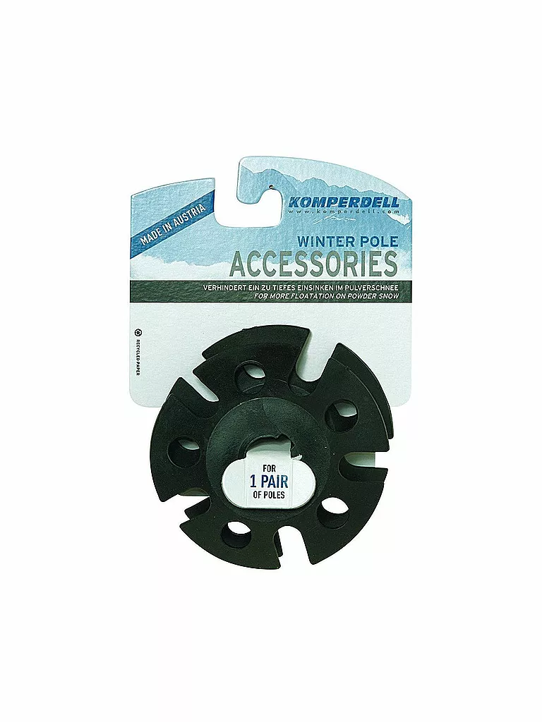 KOMPERDELL | Vario Winter Teller 8,5 cm 1 paire | Noir