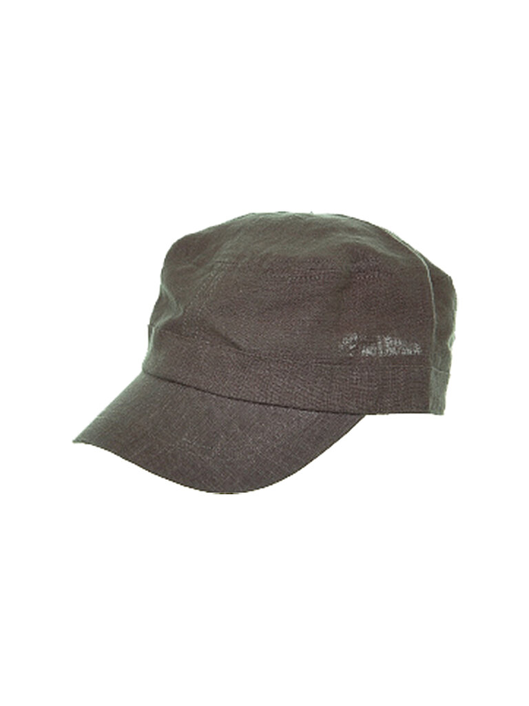 Casquette en lins olive