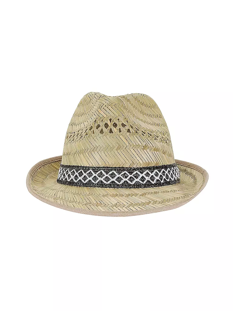 KUEBL | Trilby en paille pour hommes | Beige