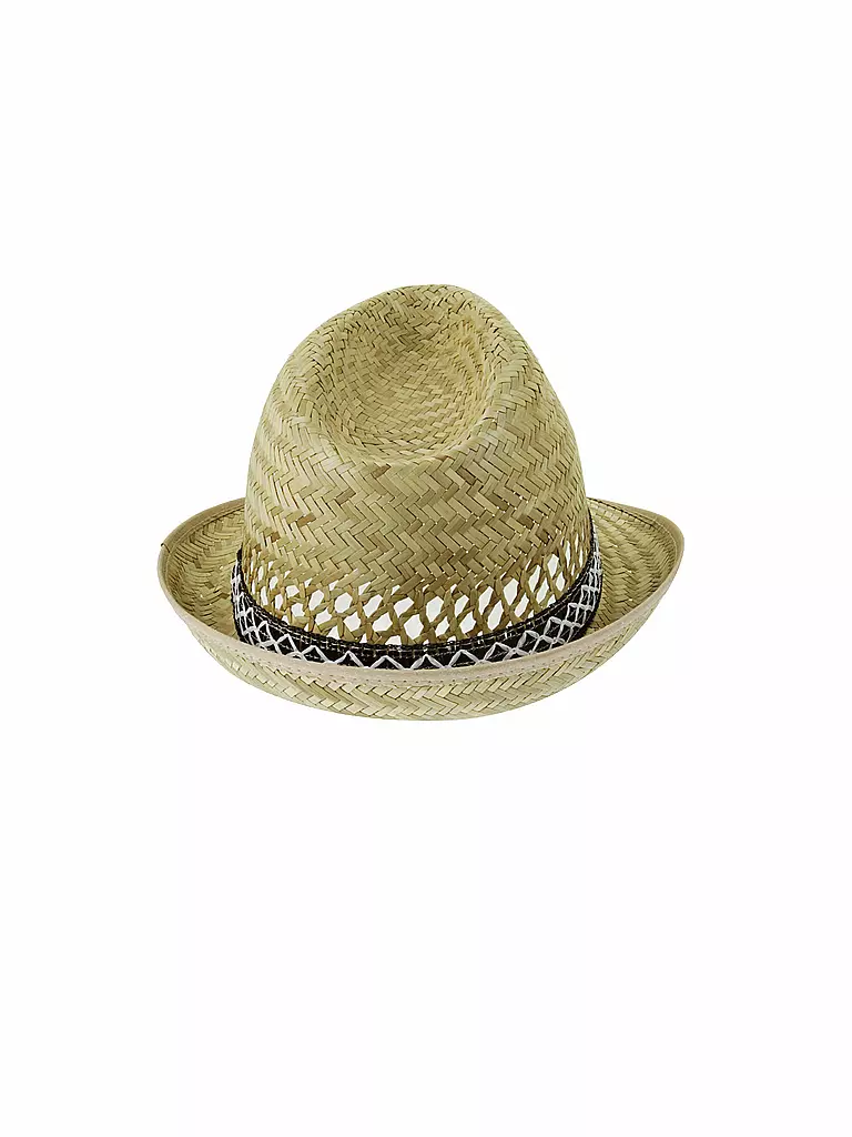 KUEBL | Trilby en paille pour hommes | Beige
