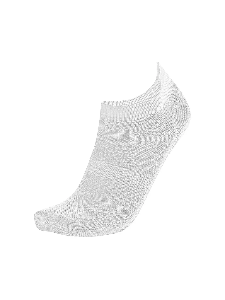 LÖFFLER | Chaussettes de cyclisme pour femmes TRANSTEX® Footie Socks | Blanc