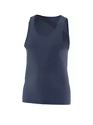 LÖFFLER | Débardeur de corps homme Merino Light | Bleu foncé