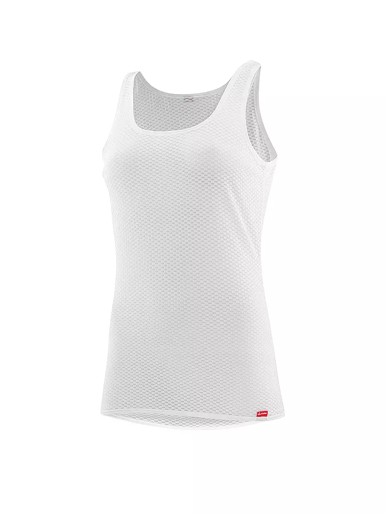 LÖFFLER | Débardeur femme Grid Transtex® Light | Blanc