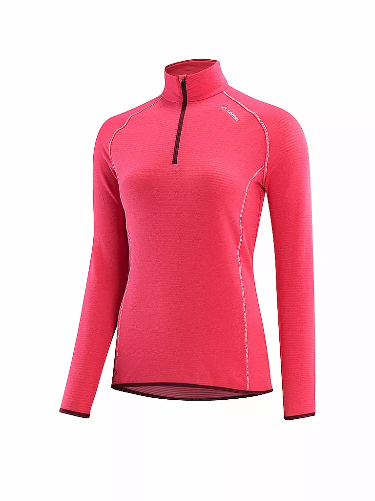 LÖFFLER | Damen  Langlauf Midlayer Techfleece | Rose