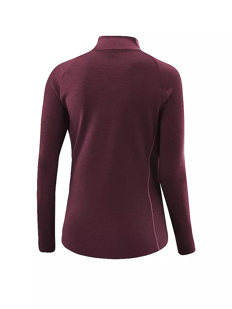 LÖFFLER | Damen Langlaufshirt Midlayer transtex® Merino | Rouge foncé