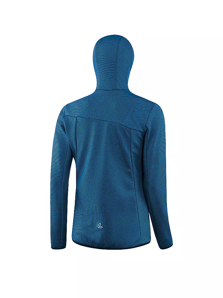 LÖFFLER | Damen Laufhoodie transtex® 3D Cube FZ | Bleu