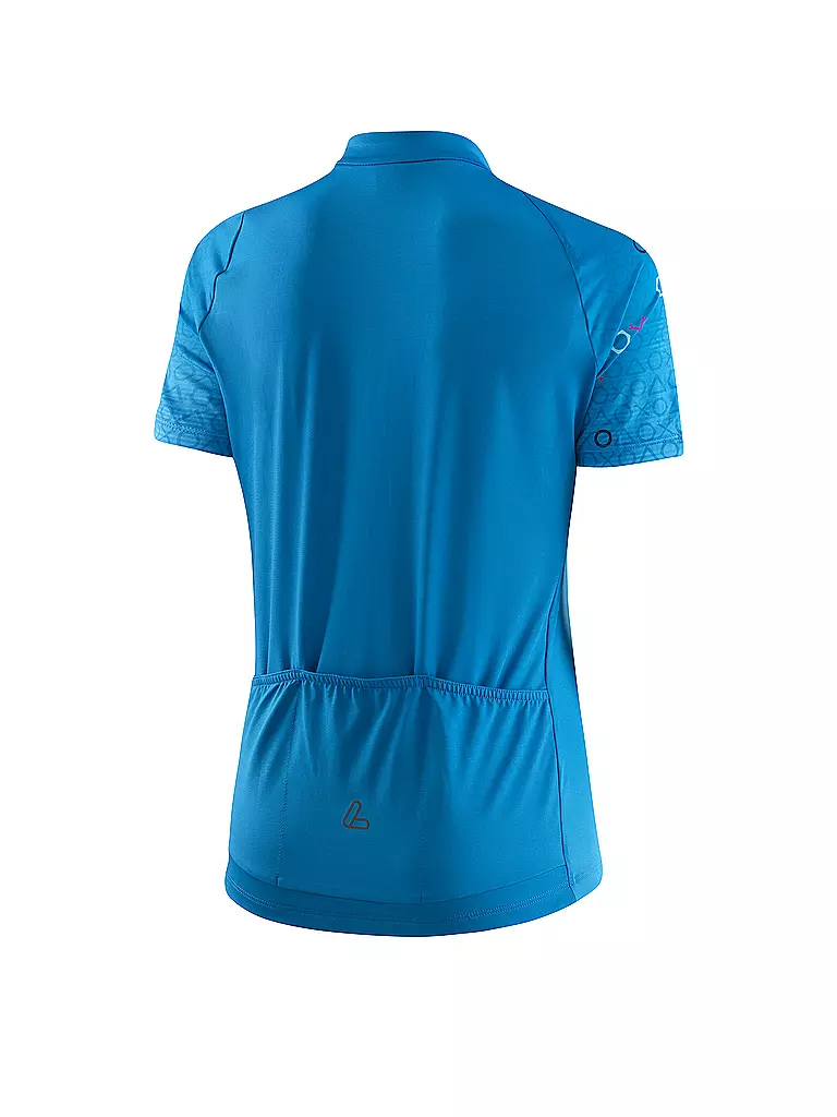 LÖFFLER | Damen Radtrikot Axo Mid FZ | Bleu