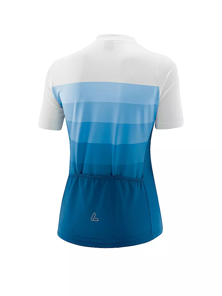 LÖFFLER | Damen Radtrikot Rainbow FZ | Bleu clair