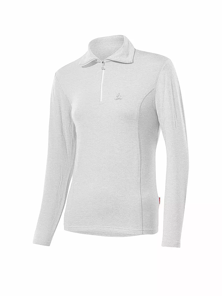 LÖFFLER | Damen TRANSTEX® Zip-Rolli Basic | Blanc