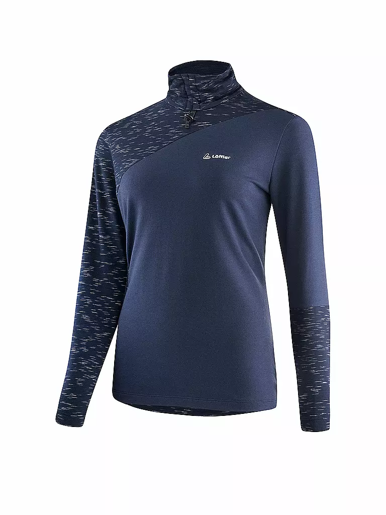 LÖFFLER | Damen Unterziehshirt TRANSTEX® Turtleneck Starlit | Bleu foncé