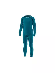 LÖFFLER | Ensemble de sous-vêtements fonctionnels pour enfants TRANSTEX® WARM | Pétrole