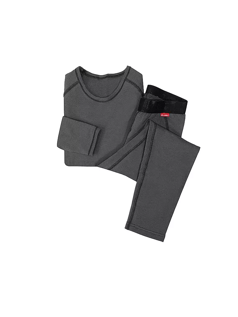 LÖFFLER | Ensemble de sous-vêtements fonctionnels pour enfants TRANSTEX® WARM | Gris