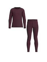 LÖFFLER | Ensemble de sous-vêtements pour enfants TRANSTEX® WARM | Rouge foncé