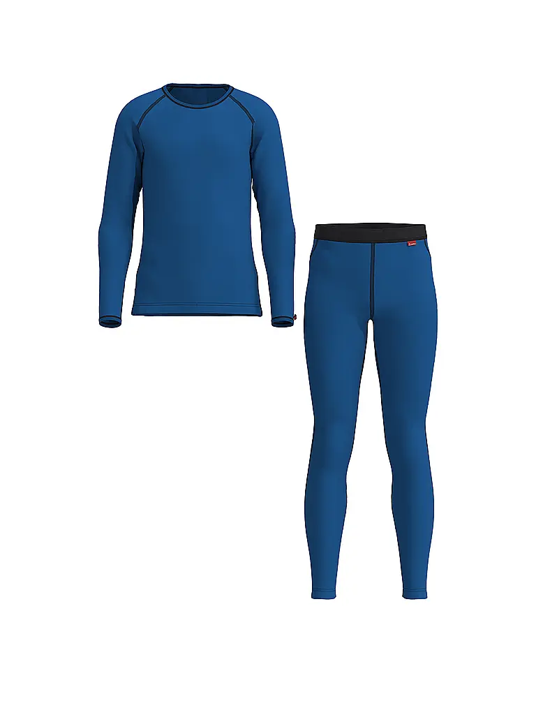 LÖFFLER | Ensemble de sous-vêtements pour enfants TRANSTEX® WARM | Bleu