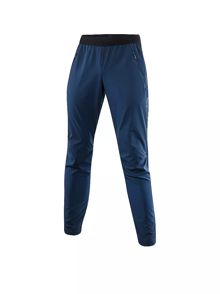 LÖFFLER | Herren Pull-on Trekkinghose Tapered Assl | Bleu foncé
