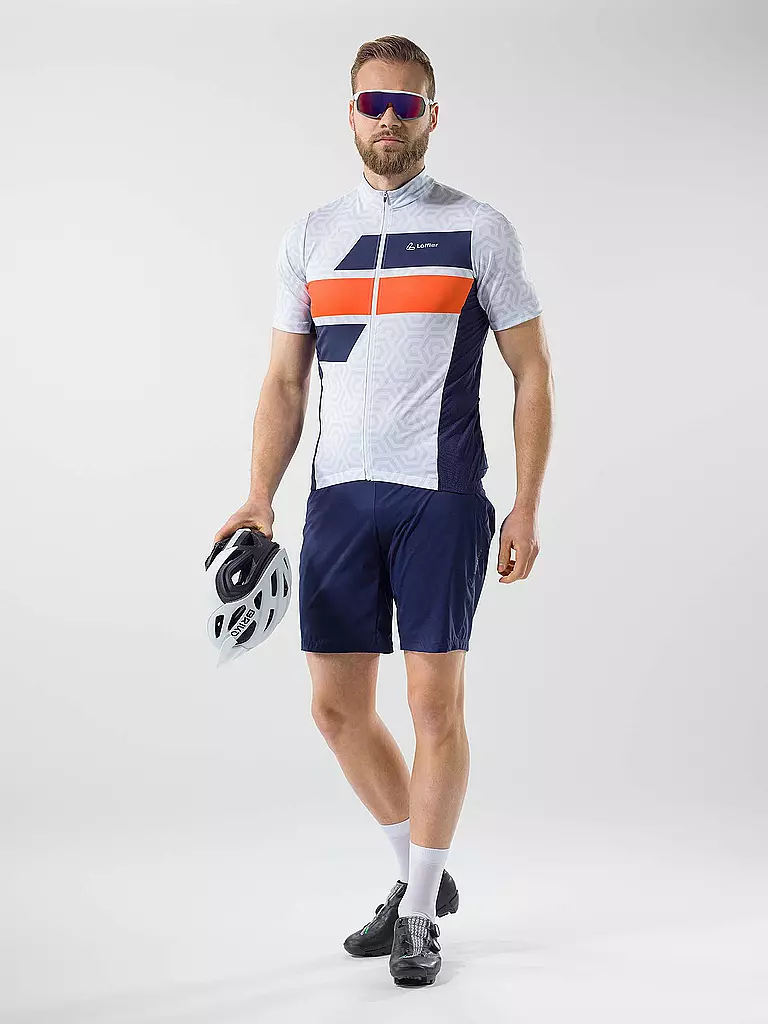 LÖFFLER | Herren Radtrikot Celtic Mid FZ | Blanc