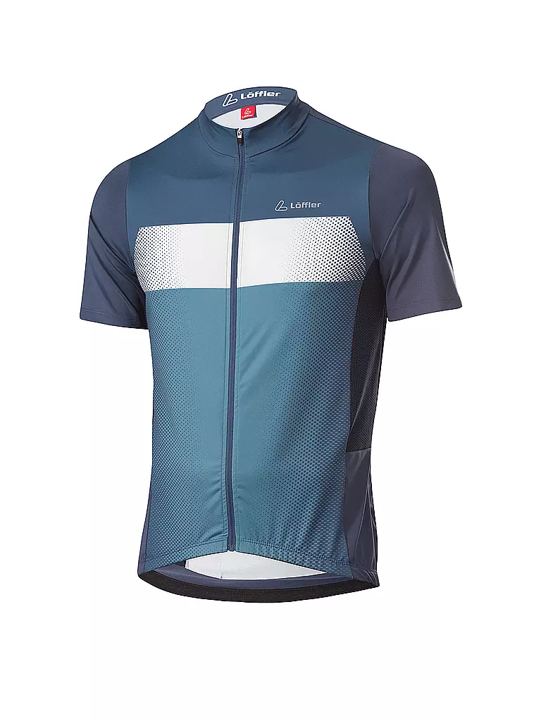 LÖFFLER | Herren Radtrikot Grady Mid FZ | Bleu foncé