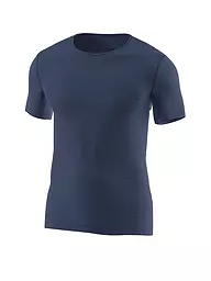 LÖFFLER | Herren Unterziehshirt Merino Light | Bleu foncé