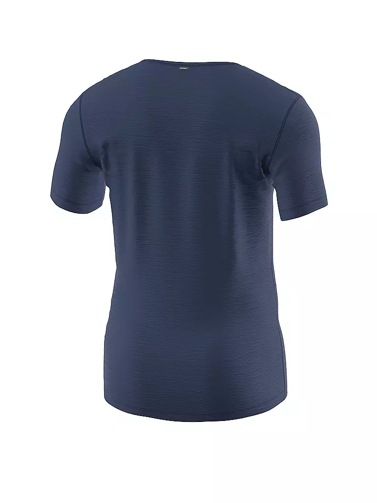 LÖFFLER | Herren Unterziehshirt Merino Light | Bleu foncé