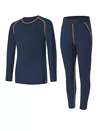 LÖFFLER | Ensemble de sous-vêtements longs chaud Transtex pour enfants | Bleu foncé