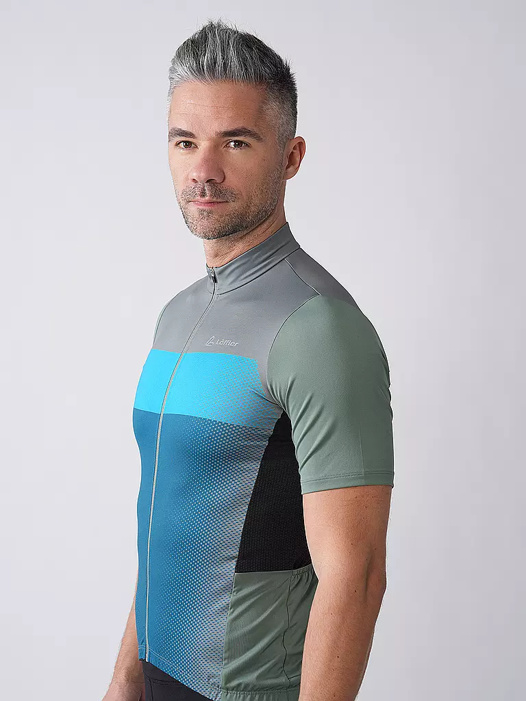 LÖFFLER | Maillot de cyclisme homme Grady Mid FZ | Bleu