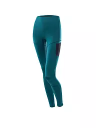 LÖFFLER | Pantalon de ski de fond long moulant pour femmes | Pétrole